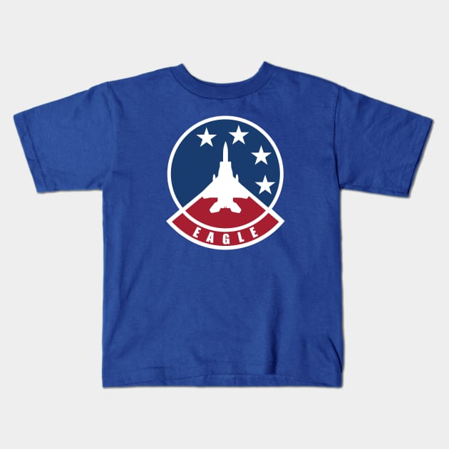 F-15 Eagle Patch Kids T-Shirt by TCP